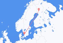 Vluchten van Rovaniemi naar Halmstad