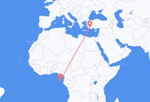 Flyrejser fra São Tomé til Dalaman