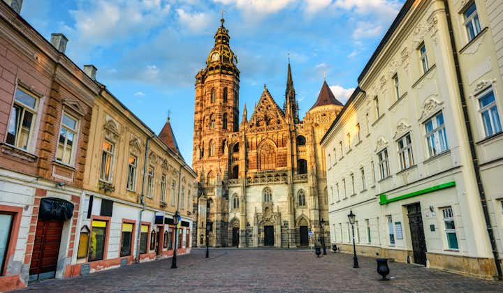 Historical Cathedral in the Old Town of Kosice, Slovakia.