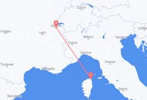 Flyreiser fra Bastia, Frankrike til Genève, Sveits