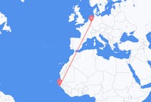 Flyg från Cap Skidåkning, Senegal till Düsseldorf, Tyskland
