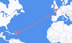 Flights from San Juan, the United States to Nantes, France