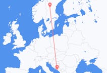 Flights from Dubrovnik, Croatia to Sveg, Sweden