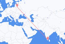 印度出发地 杜蒂戈林飞往印度目的地 维尔纽斯的航班