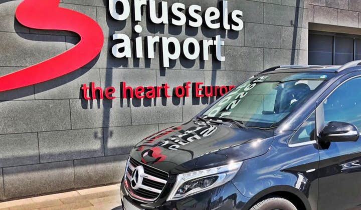 Business MINIVAN Transfer from Brussels Airport to City Center MB V Class 7 PAX