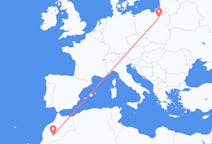 Flyreiser fra Quarzazate, Marokko til Szczytno, Polen