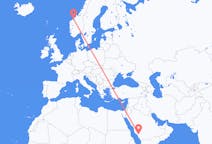 Flights from Al Bahah, Saudi Arabia to Molde, Norway