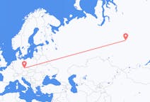 Flights from Podkamennaya Tunguska, Russia to Prague, Czechia