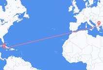 Flyrejser fra Lille Cayman, Caymanøerne til Thessaloniki, Grækenland