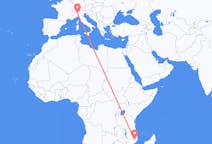 Flyreiser fra Nampula, Mosambik til Milano, Italia