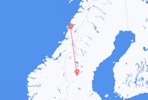 Vluchten van Mosjøen naar Sveg