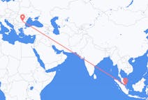 Vluchten van Singapore naar Boekarest