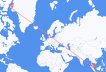 出发地 新加坡新加坡目的地 格陵兰卡納克的航班