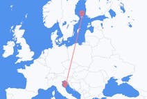 Flyreiser fra Ancona, til Mariehamn