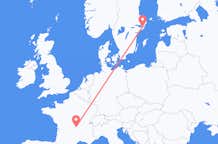 Vluchten van Clermont-Ferrand naar Stockholm