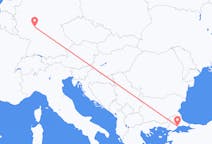 Flyg från Tekirdağ, Turkiet till Frankfurt, Tyskland
