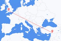 Flyrejser fra Gaziantep, Tyrkiet til Bristol, England