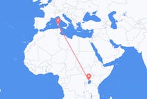 Flyg från Entebbe, Uganda till Cagliari, Uganda