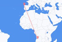 Flyg från Huambo, Angola till Santiago de Compostela, Spanien