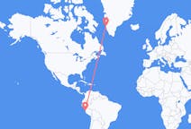 Flyrejser fra Lima, Peru til Maniitsoq, Grønland