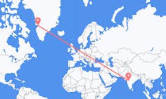 Flyrejser fra Aurangabad, Indien til Ilulissat, Grønland