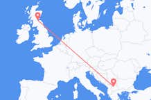 Flyrejser fra Skopje til Edinburgh