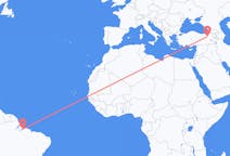 Flyreiser fra Belém, Brasil til Erzurum, Tyrkia