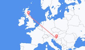 Flights from Scotland to Croatia