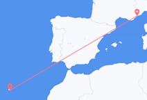 Loty z Funchal, Portugalia do Nicea, Francja