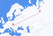 Fly fra Nojabrsk til Budapest