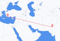 Flyrejser fra Rahim Yar Khan, Pakistan til Dalaman, Tyrkiet