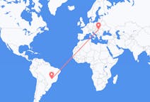 Flyreiser fra Uberlândia, Brasil til Debrecen, Ungarn