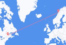 Flyreiser fra Québec, til Bodø