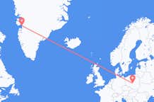 Vluchten van Lodz, Polen naar Ilulissat, Groenland