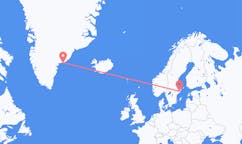 Flyg från Tasiilaq, Grönland till Stockholm, Sverige