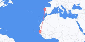 Flyrejser fra Guinea-Bissau til Portugal