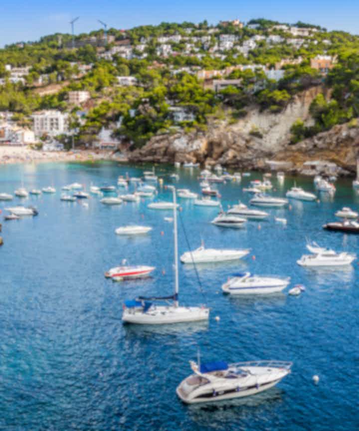 Flights from Lourdes, France to Ibiza, Spain