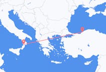 Vluchten van Zonguldak, Turkije naar Lamezia Terme, Italië
