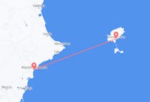 Flyrejser fra Ibiza, Spanien til Alicante, Spanien