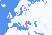 Flights from Gazipaşa, Turkey to Lappeenranta, Finland