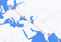 Flights from Rajahmundry, India to Bornholm, Denmark