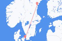 Vluchten van Sundsvall naar Kopenhagen