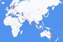 Flyrejser fra Byen Newcastle, Australien til Malmø, Sverige
