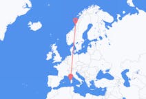 Flights from Brønnøysund, Norway to Alghero, Italy