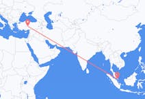 Flyreiser fra Johor Bahru, Malaysia til Nevsehir, Tyrkia