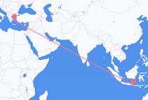 Flyreiser fra Denpasar, Indonesia til Mykonos, Hellas
