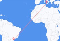 Flyreiser fra Joinville, Brasil til Trapani, Italia