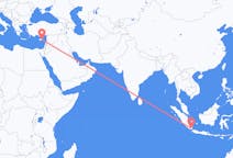 出发地 印度尼西亚班达楠榜目的地 塞浦路斯拉纳卡的航班