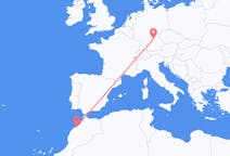 Flyrejser fra Casablanca, Marokko til Nürnberg, Tyskland