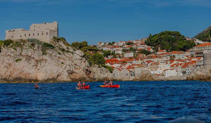 Solnedgangskajaktur med snorkling og vin i Dubrovnik